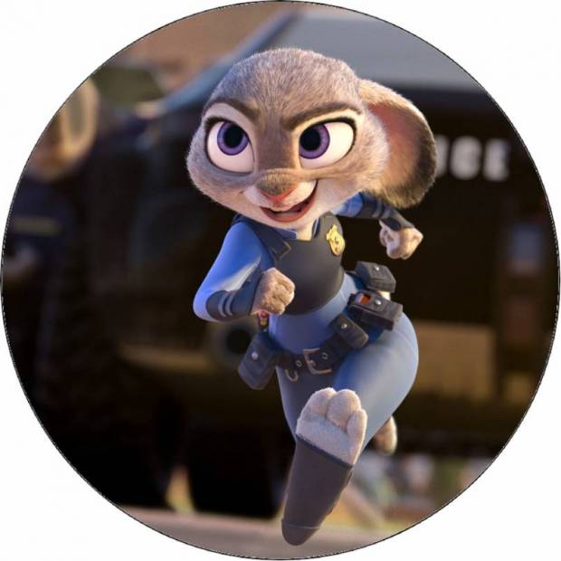 Essbares Papier Judy Hop in Aktion 19,5 cm