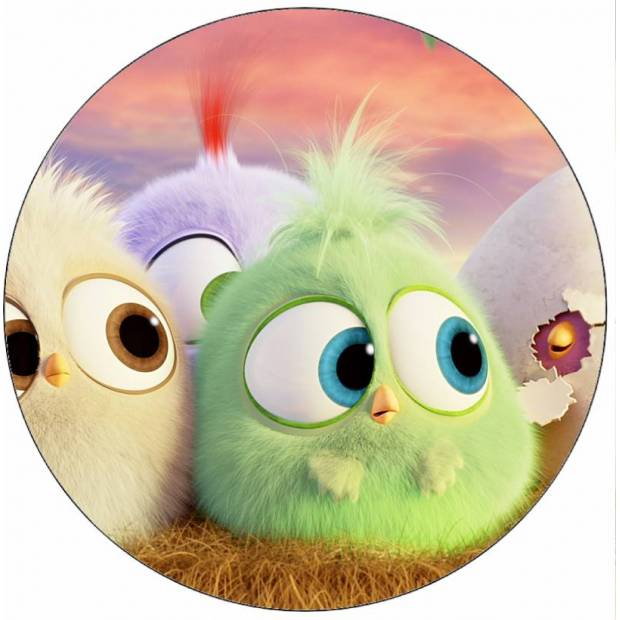 Essbares Papier Angry birds Küken im Nest 19,5 cm