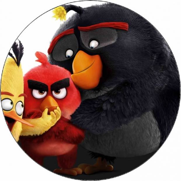 Essbares Papier Angry birds friends 19,5 cm