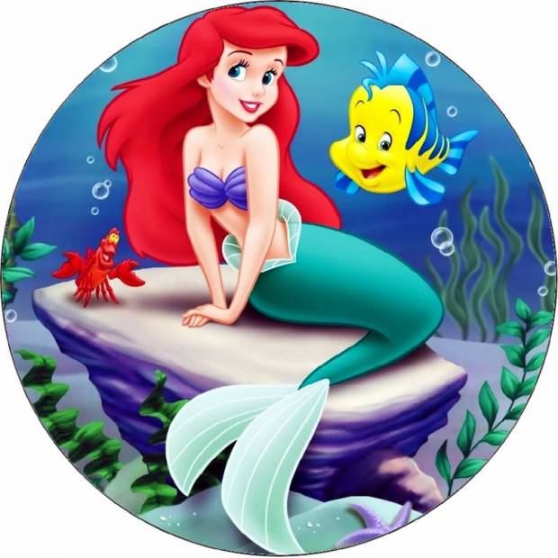 Essbares Papier Ariel kleine Meerjungfrau 19,5 cm