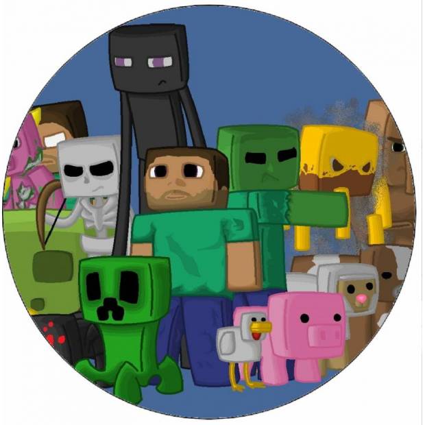 Essbares Papier Minecraft Figuren 19,5 cm