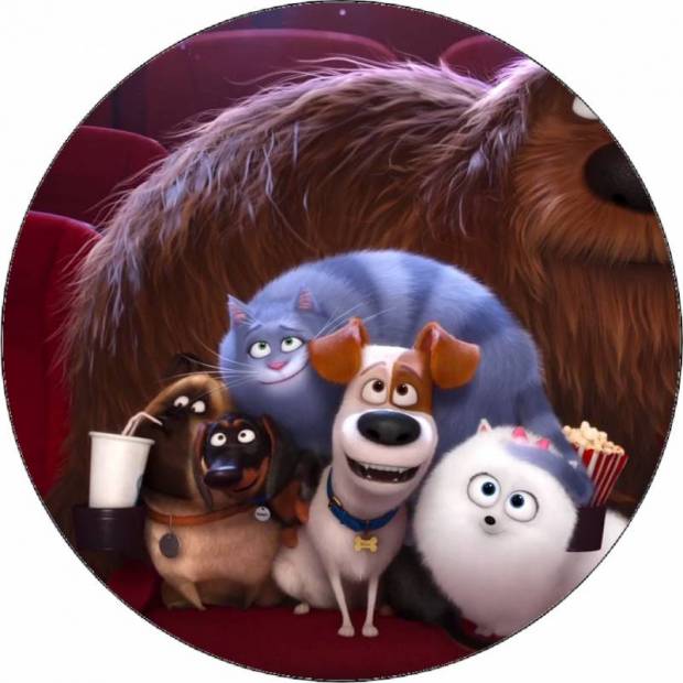 Essbares Papier Geheimes Leben der Haustierfreunde 19,5 cm