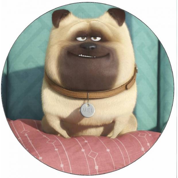 Essbares Papier Das geheime Leben der Haustiere Mel 19,5 cm