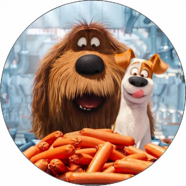 Essbares Papier Das geheime Leben von Max und Duke 19,5 cm