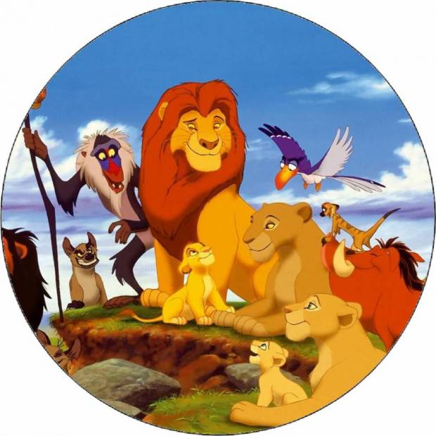 Essbares Papier König der Löwen 19,5 cm