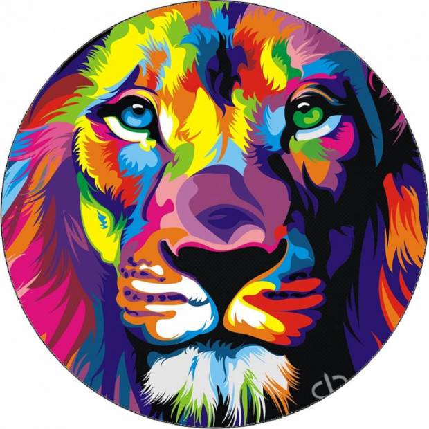 Essbares Papier farbige Animation Löwe 19,5 cm