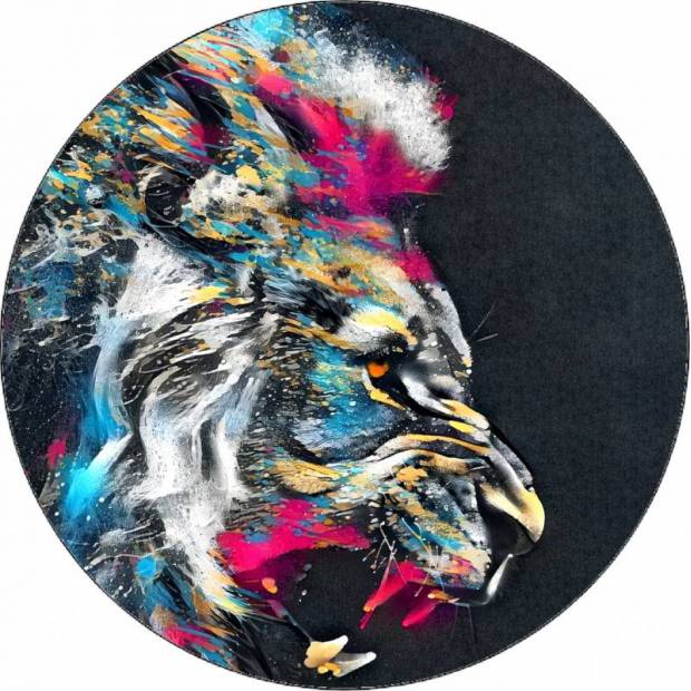 Essbares Papier Farbe Animation brüllender Löwe 19,5 cm