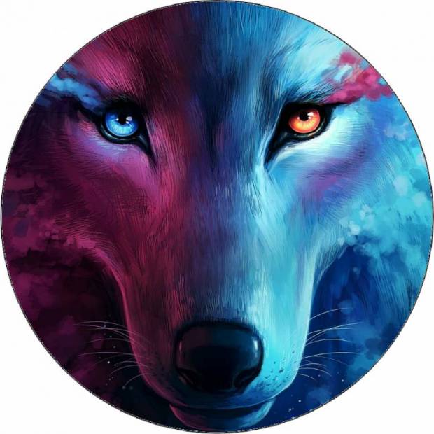 Essbares Papier Wolf 19,5 cm