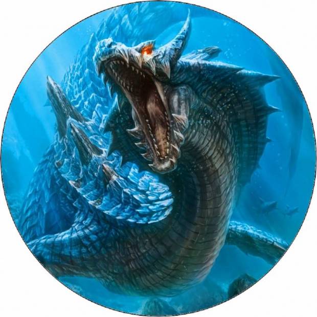 Essbarer Papier-Wasserdrache 19,5 cm