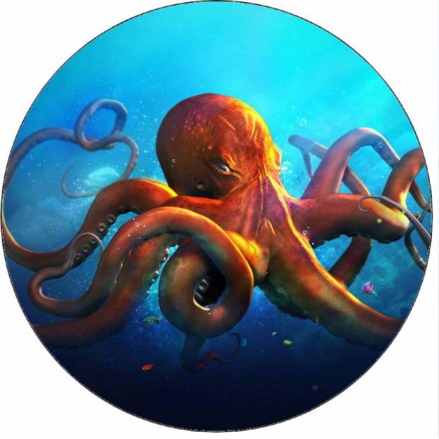 Essbarer Papier-Riesenkrake 19,5 cm