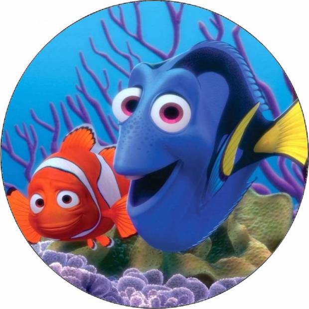 Essbares Papier Nemo und Dory 19,5 cm