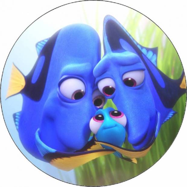 Essbares Papier Dory mit Eltern 19,5 cm