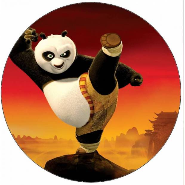 Kung Fu Panda Po und Sonnenuntergang 19,5 cm