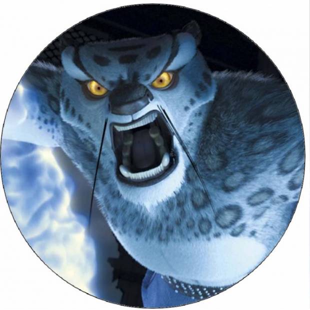 Essbares Papier Kung-Fu-Panda-Tiger 19,5 cm