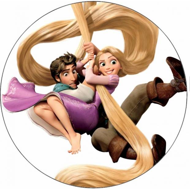 Essbares Papier Locika und Eugene 19,5 cm