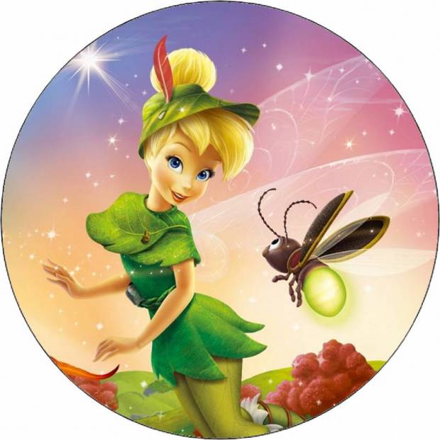 Essbare Papierfee Tinkerbell mit Hut 19,5 cm