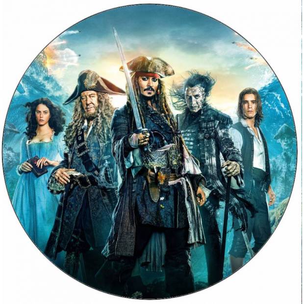 Essbares Papier Jack Sparrow Piraten 19,5 cm