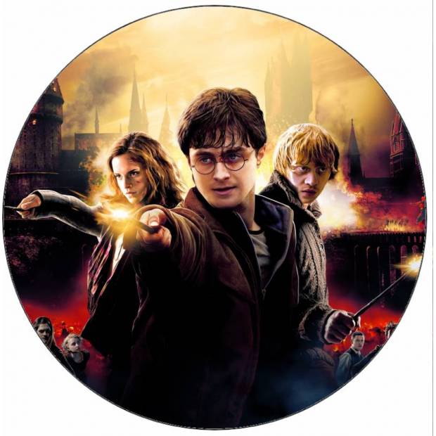Essbares Papier Harry Potter, Hermine und Ron 19,5 cm