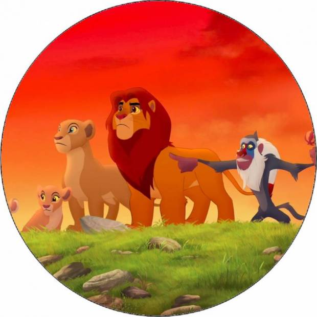 Essbares Papier Lion Patrol Simba mit Familie 19,5 cm