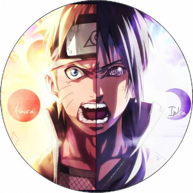 Essbares Papier Naruto Ashura/Indra 19,5 cm