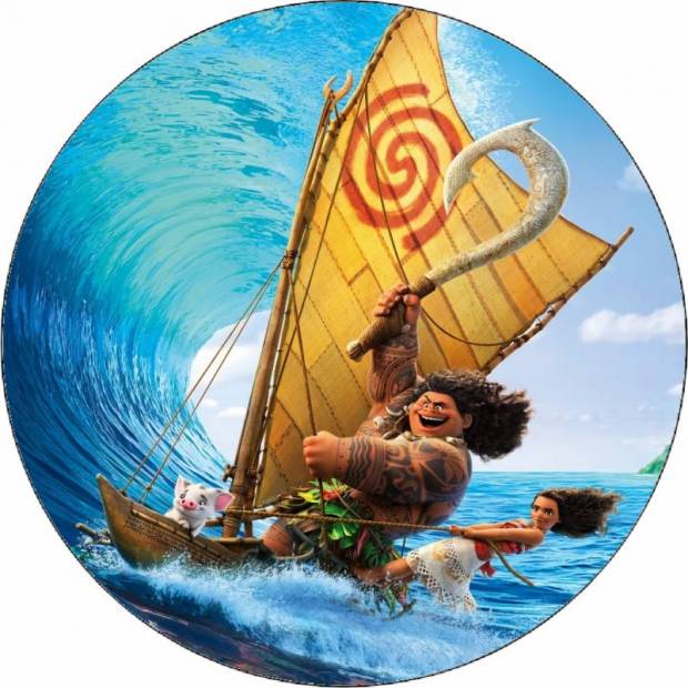 Essbares Papier Bold Vaiana auf dem Wasser 19,5 cm