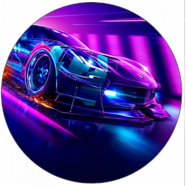 Essbares Papier Need for Speed Rennwagen 19,5 cm