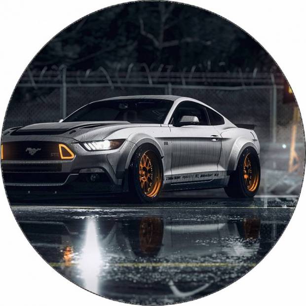 Essbares Papier Need for Speed Ford Mustang Coupé 19,5 cm