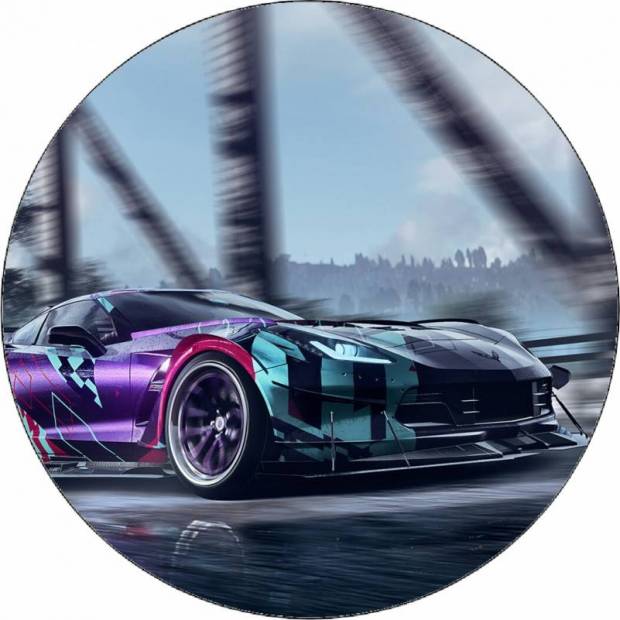 Essbares Papier Need for Speed Corvette 19,5 cm