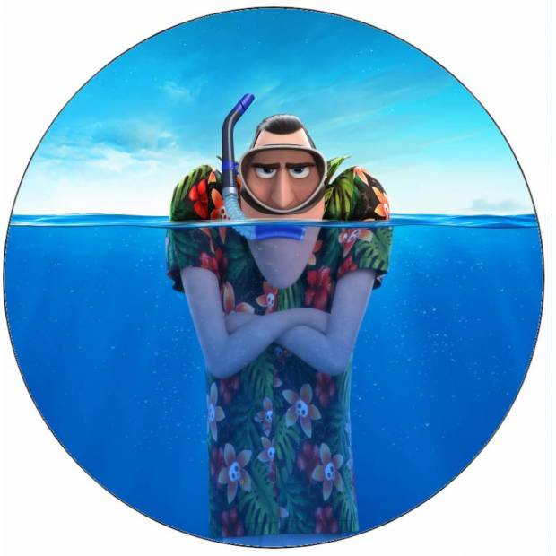 Essbares Papier Hotel Transylvania Dracula im Wasser 19,5 cm