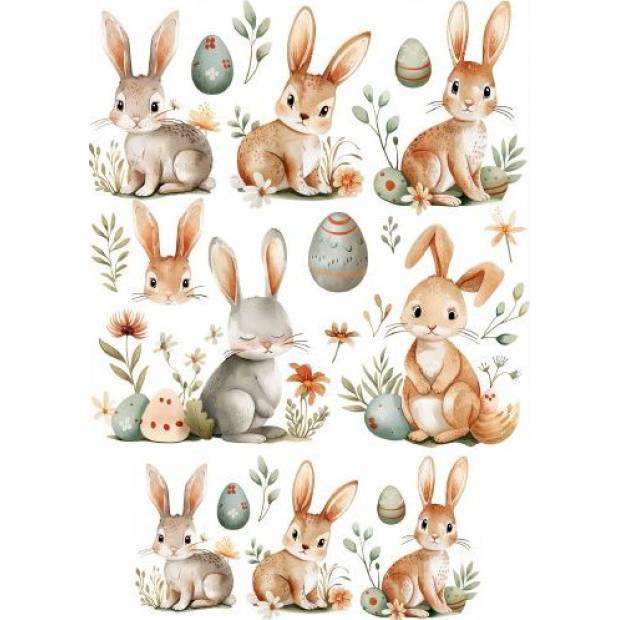 Essbares Papier zum Ausschneiden von Osterhasen