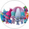 Essbares Papier Trolls Familie 19,5 cm