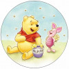 Essbares Papier Winnie the Pooh mit Honig und Ferkel 19,5 cm
