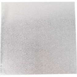 Kuchenstern Untersetzer für Kuchen FESTes silbernes Muster Traube Quadrat 35 cm 14