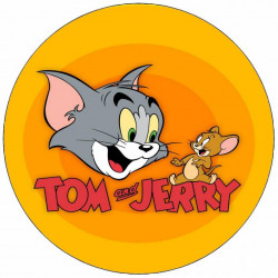 Essbares Papier Tom und Jerry Logo 19,5 cm