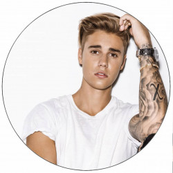 Essbares Papier Justin Bieber 19,5 cm