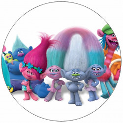 Essbares Papier Trolls Familie 19,5 cm