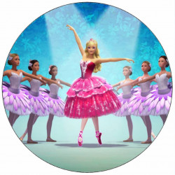 Essbares Papier Barbie Ballerina 19,5 cm