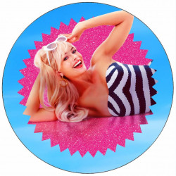 Essbares Papier Barbie (Margot Robbie) 19,5 cm