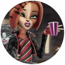 Monster High Puppe mit Kaffee 19,5 cm