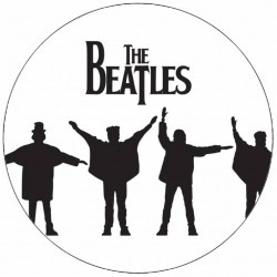 Essbares Papier Die Beatles-Silhouetten 19,5 cm