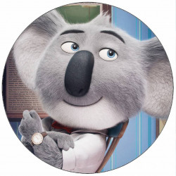 Essbares Papier Sing Buster Moon auf Stuhl 19,5 cm