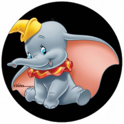 Dumbo auf dem Boden sitzend 19,5 cm