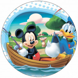 Essbares Papier Donald Duck und Mickey 19,5 cm