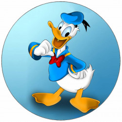 Essbares Papier Donald Duck 19,5 cm