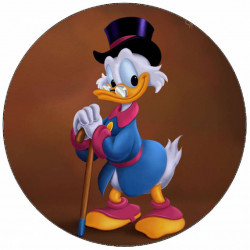 Essbares Papier Onkel Dagobert 19,5 cm