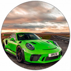 Essbares Papier Porsche 911 19,5 cm