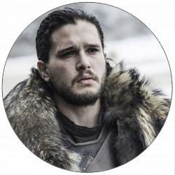 Essbares Papier Game of Thrones John Snow im Pelzmantel 19,5 cm