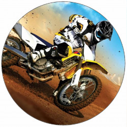 Essbares Papier Motocross 19,5 cm