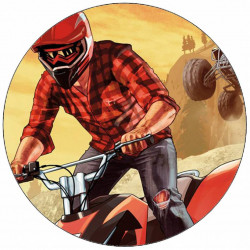 Essbare Papier-Vierer-Reiter 19,5 cm