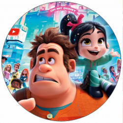 Essbares Papier Hexe Ralph und Vanille 19,5 cm